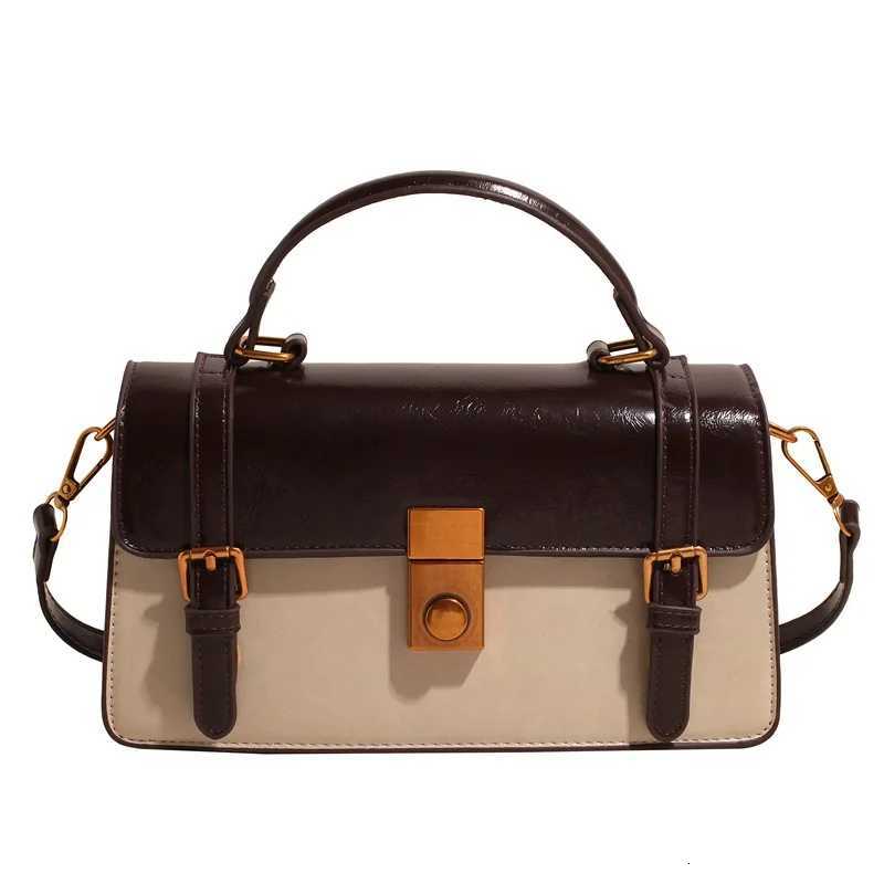 Designer New 2025 Wens Handbag High Grade Single Shoder Color Ctrast Square Bag All Mah Simple Crossbody Style Y251120