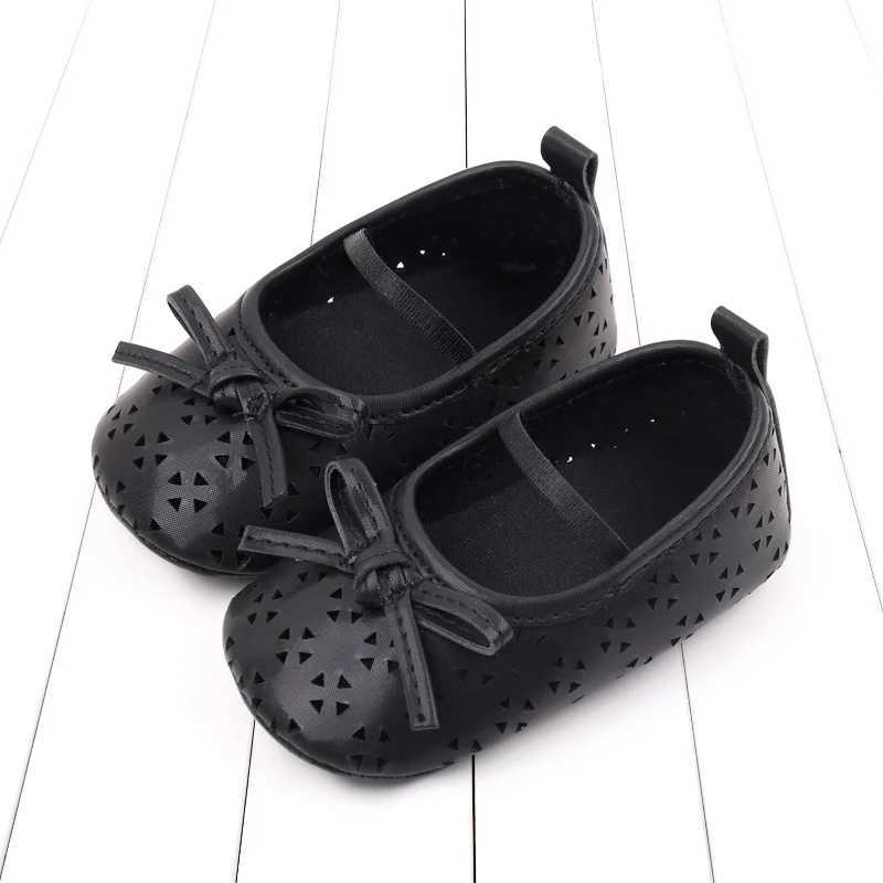 Spring and Autumn Style Princess Shoes Hollow and Breathable PU Leather Baby Walking Shoes Hollow Girls Baby Walking Shoes C251008