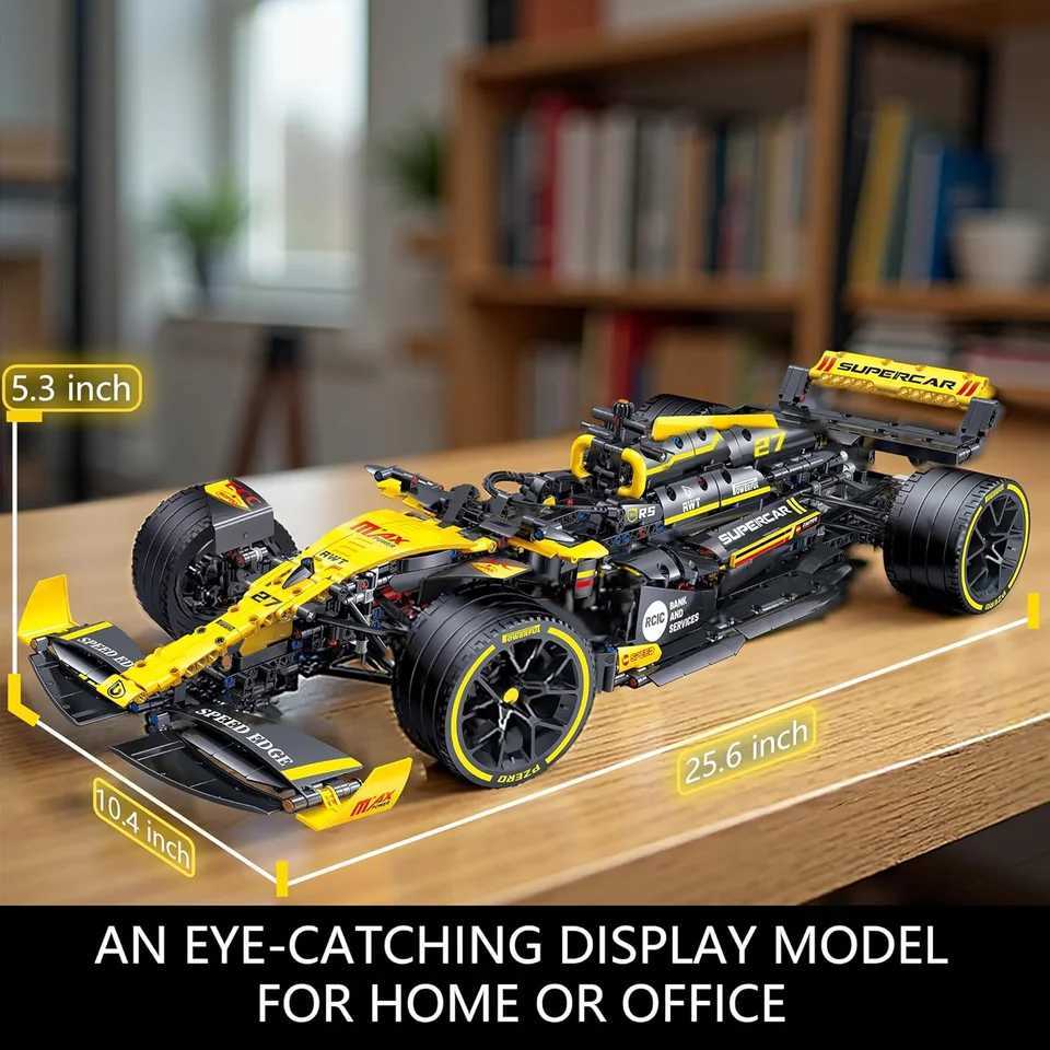 1650PCS Technical Famous F1 JKC7205 Formula City Speed Racing Car Building Blocks Vehicle Model MOC Assembly Bricks Toy For Kids Z251008