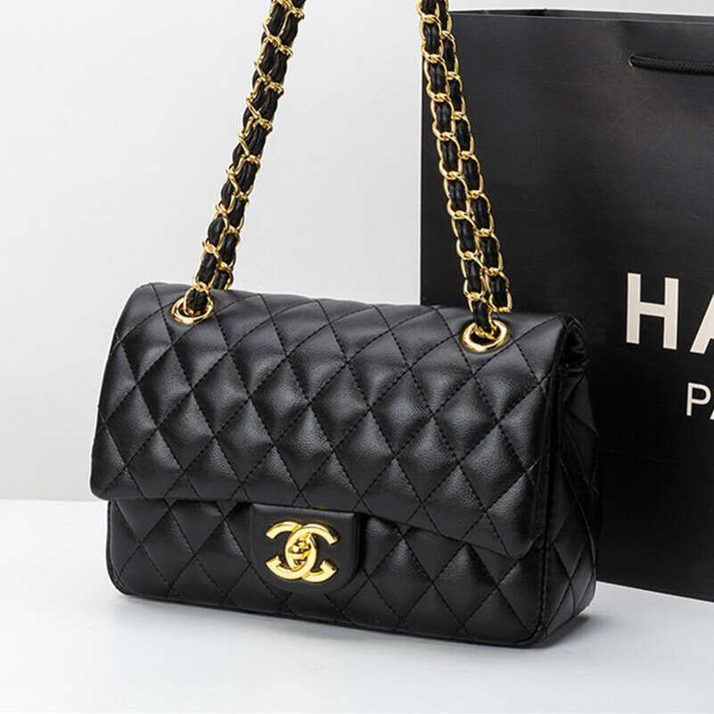 designer bag Luxury bag CF Classic Quilted Versatile Genuine Leather Crossbody Small Chanel Style High-end Texture Women's Bag