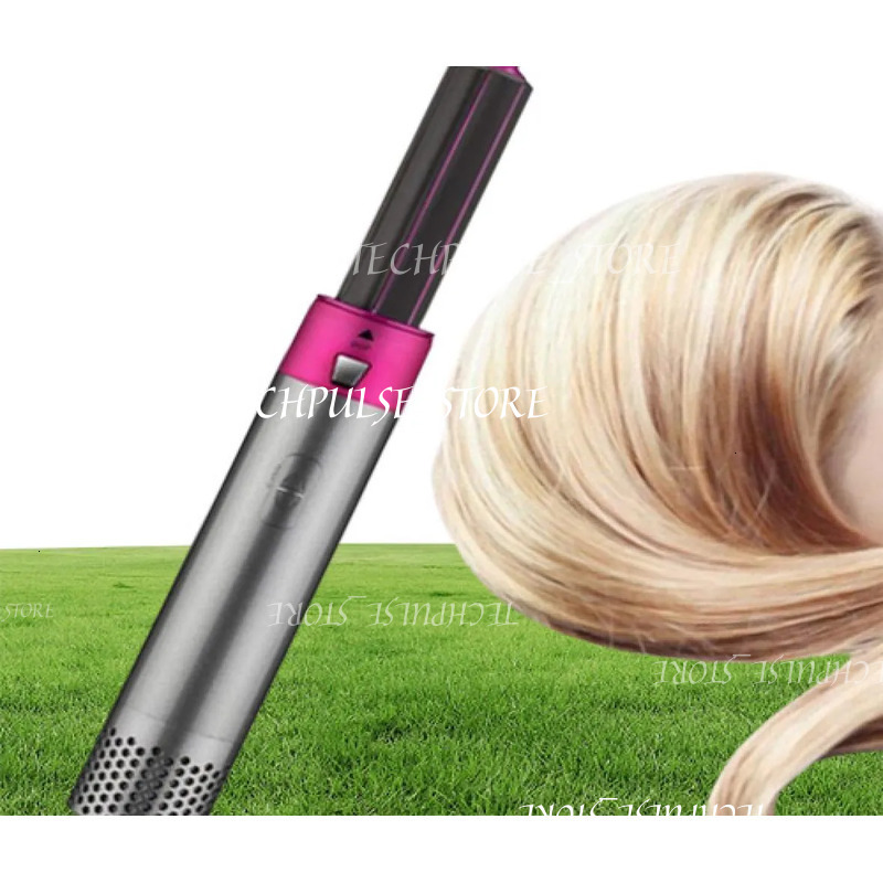 5 In 1 Electric Dryer Negative Ion Straightener Brush Blow Air Hair Comb Wrap Curling Wand tech73 Detachable Kit9616136