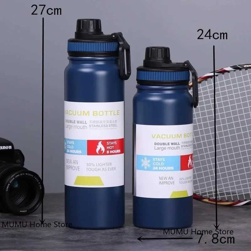 600ML800ML Thermos Bottle Stainless Steel Car Thermal Cup Keeps Cold and Heat Thermal Mug Sports Insulated Cup Vacuum Flask C251008
