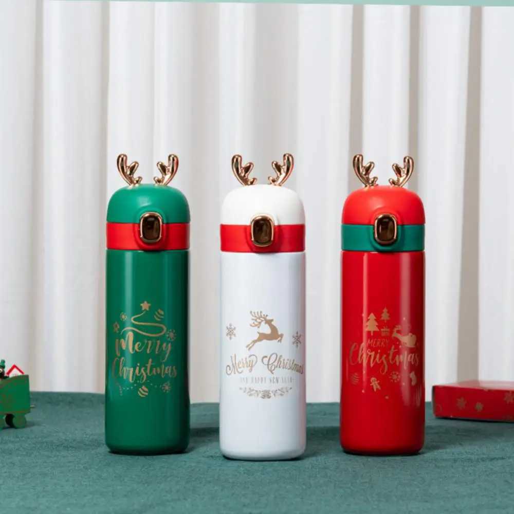 Vacuum Cup Christmas Gift Portable Thermal Tumbler Thermos Children Cute Girl Water Bottle Cartoon Insulated Cup C251008