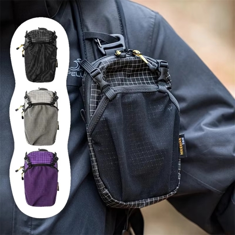 Dyneema Water Bottle Holder Bag Phone Pocket and QuickAdjust Strap Waterproof 420D Nylon for Cycling Hiking Camping Essentials 250922