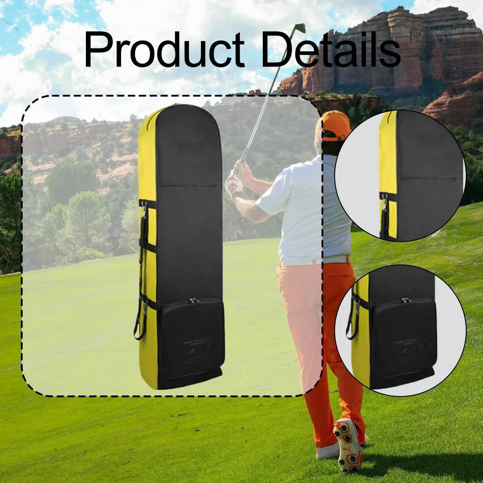 Golf Travel Bag Cart Bag with Wheels Gear Transportation Protect Your Club Heavy J251008