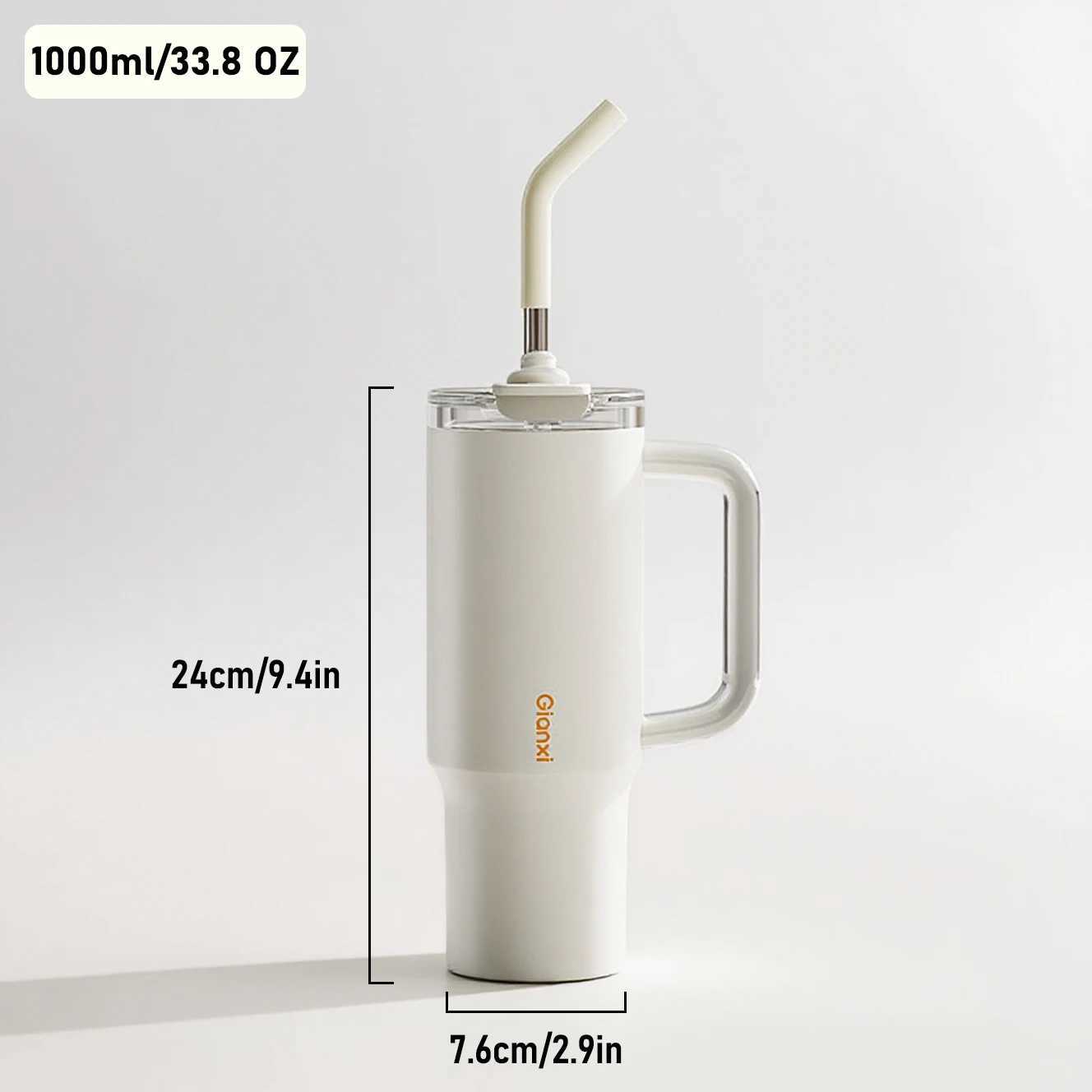 Jumbo water cup with large capacity straw cup insulated cup Suitable for home outdoor and other scenarios C251008