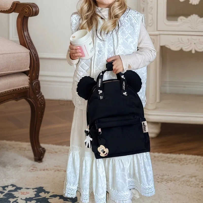 Disney 2025 New Fashion Mickey Mouse Backpack Lightweight Schoolbag For Kids Cut Backpack For Kindergarten Unisex H251008