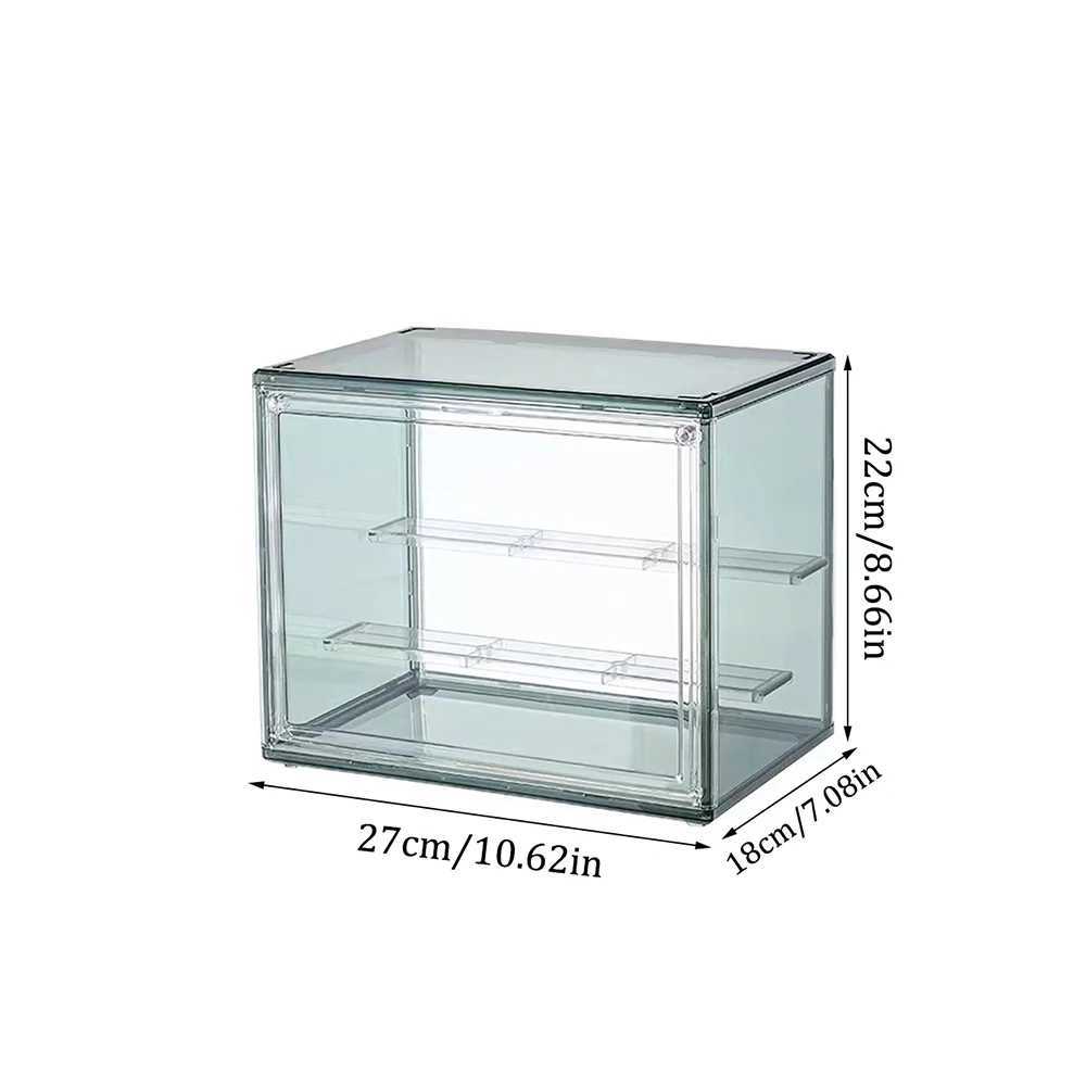 Blind Box Storage Display Rack Desktop Transparent Dustproof Handle Storage Large Capacity Bubble Mat Display Box C251008