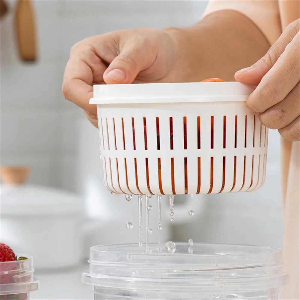 Fruit Boxes Refrigerator Storage Freshkeeping Modern Minimalist Plastic Fridge Organizer Storage Containers Kitchen Organize C251008