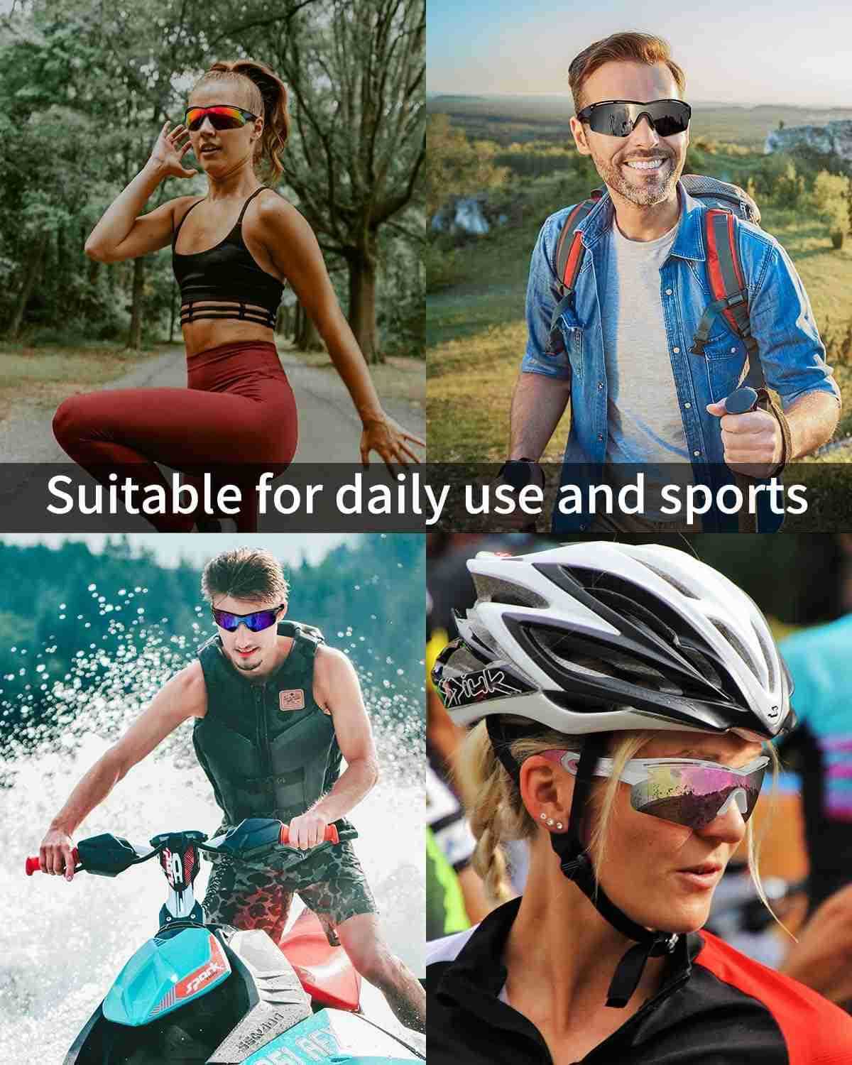 Sports Sunglasses Polarized Cycling Sunglasses Running Driving Fishing Hiking for Men Women UV400 TAC TR90 W251008