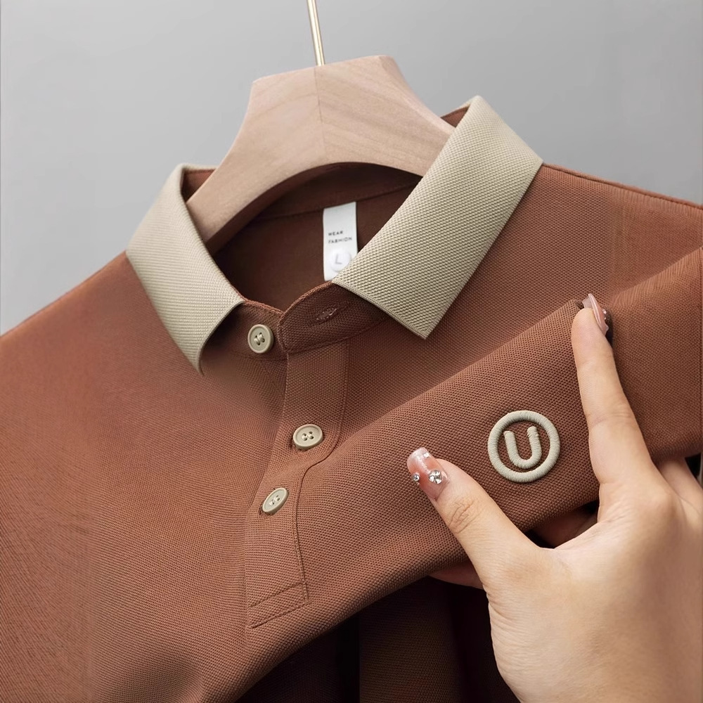 Men's Short Sleeve Polo Shirt Summer Light Luxury Business Casual Top Embroidered Lightweight Style For Young And Designer Shirt Designer Polo Ho