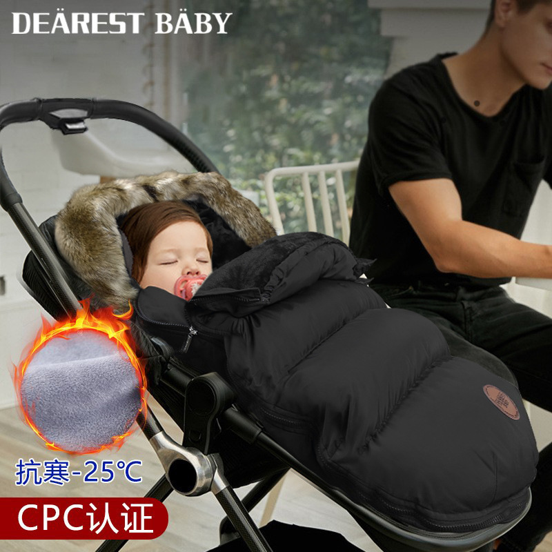 Footmuff Baby Stroller Sleeping Bag for Infants Thickened AntiKick Blanket for Autumn and Winter Warm and ColdProof for Newborns in Fall and Winter 241225