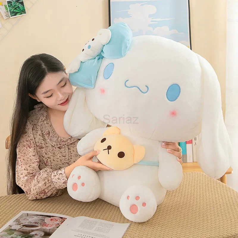 Sanrio 4050cm Kuromi Plush Toys Kawaii My Melody Cinnamoroll Soft Stuffed Plushies Anime Figure Pillow Cartoon Decor Kids Dolls L251008