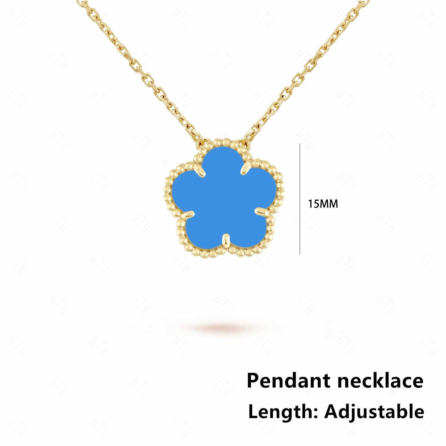 INS Hot Selling 15mm Natural Stone Five Leaf Flower Set Bracelet Necklace Flower Jewelry For Women Free Shipping For Daily WearT251007