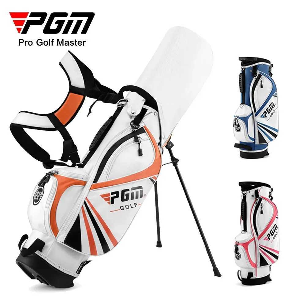 PGM Childrens Portable Golf Clubs Bag multifunction Bracket Stand Support Lightweight Golf Bagpack Children Golf Bag QB028 J251008