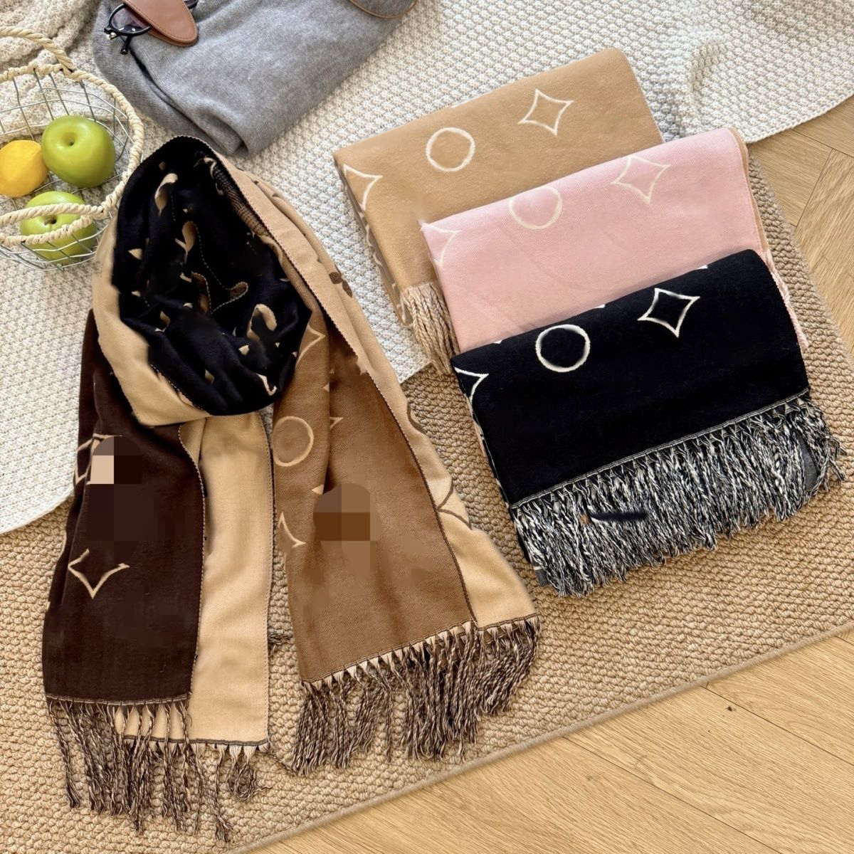 Classic Plaid Women Man Designer Fashion Scarf Cashmere Scarves For Winter Warm Womens and mens Long Luxury Wraps