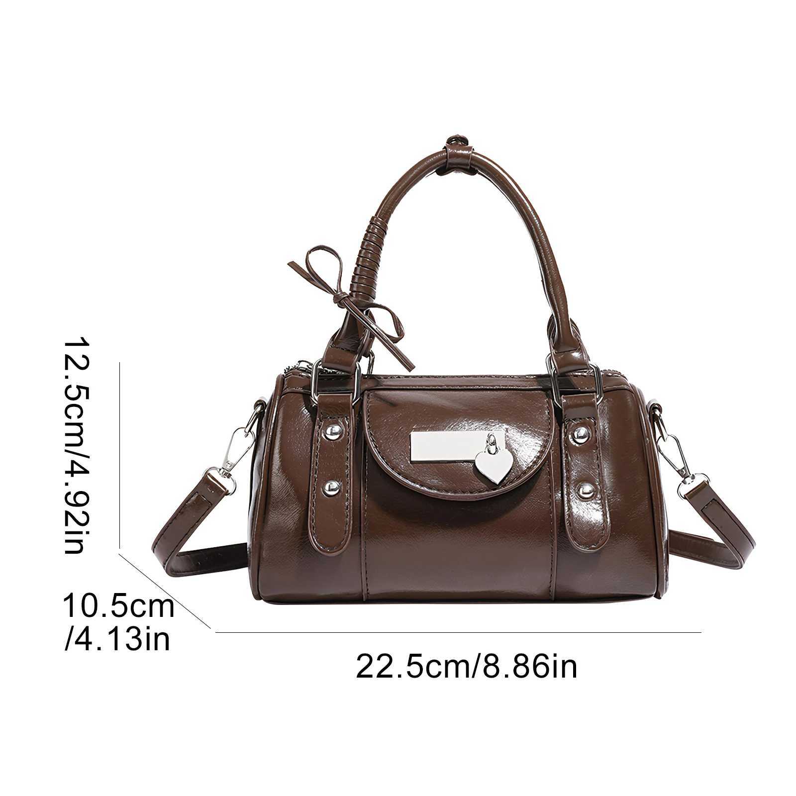 Designer PU Leather Stylish Crossbody Bag Solid Color Trendy Shoder Bag Large Capacity Lovely Bowknot Handbag Cmute Handbag1 Y251120