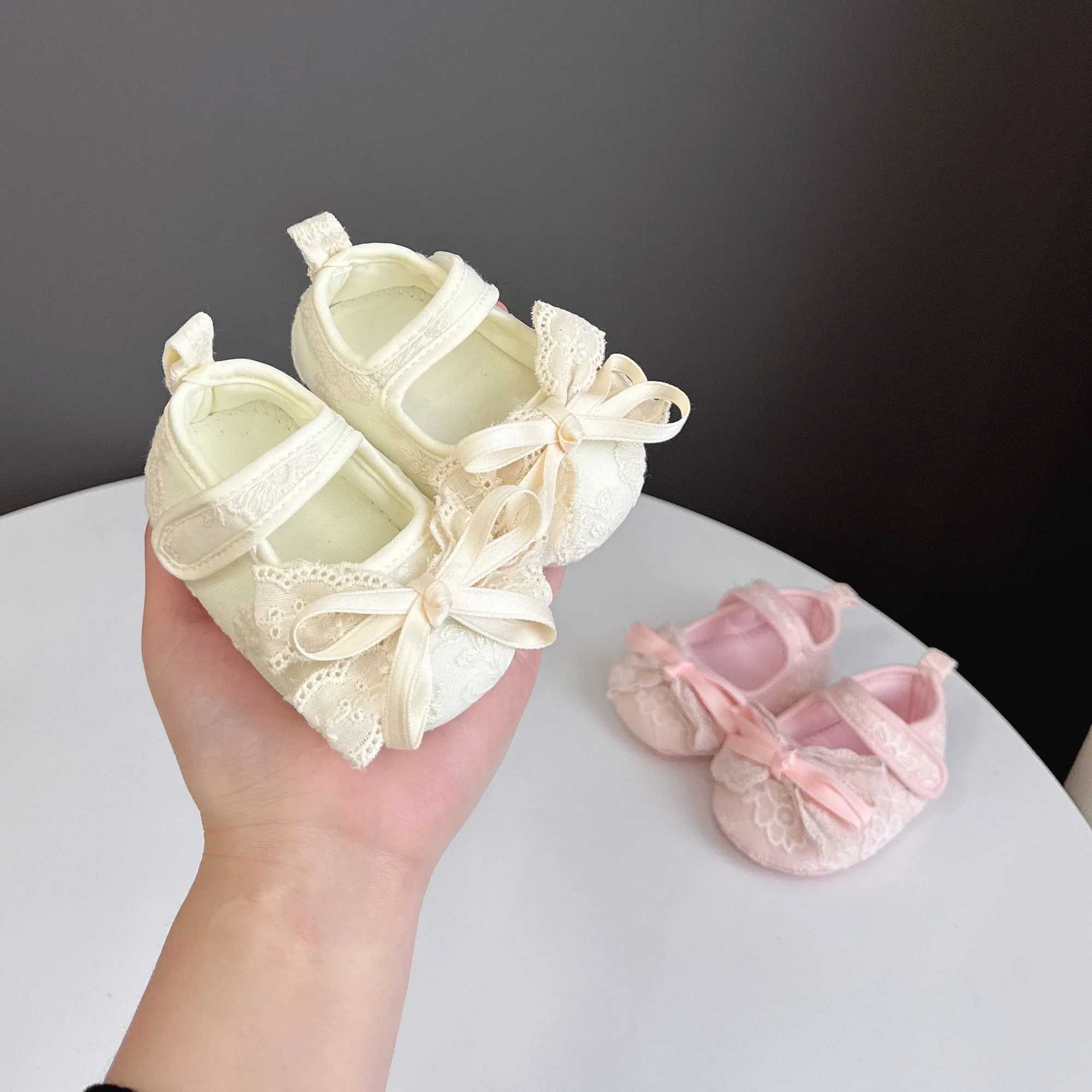 SpringSummer Comfortable Cute Girls Walking Shoes Newborn Baby Soft Sole Mary Jane Birthday Party Flat Shoes Adjustable Stra C251008