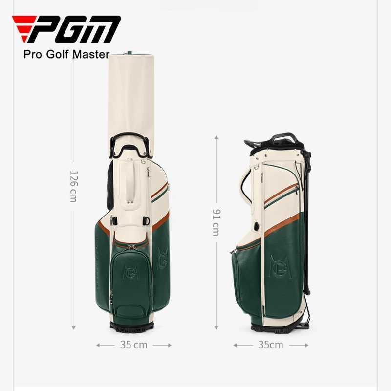 PGM Women Golf Bags 7Grid Plug Hole Shoulder Strap Waterproof Microfiber Rack Bag QB175 J251008