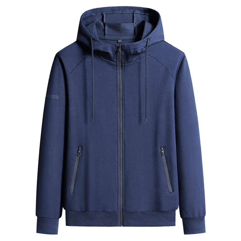 Spring And Autumn Hooded Jacket Men Loose Designer Shirt Polo Casual Sports Suit For Middle-aged And Designer Hoodie Young Men Loose Casual Sweatshirt Set
