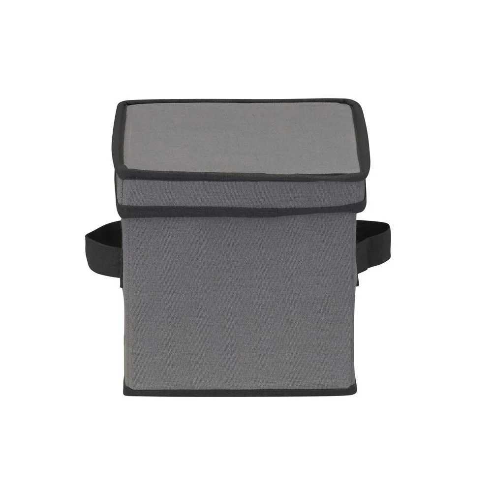 Foldable Saucer Storage Box Holds 12 Saucers with Felt Protectors Stackable Design Windowed Panel Reinforced Handles Space Saver C251008