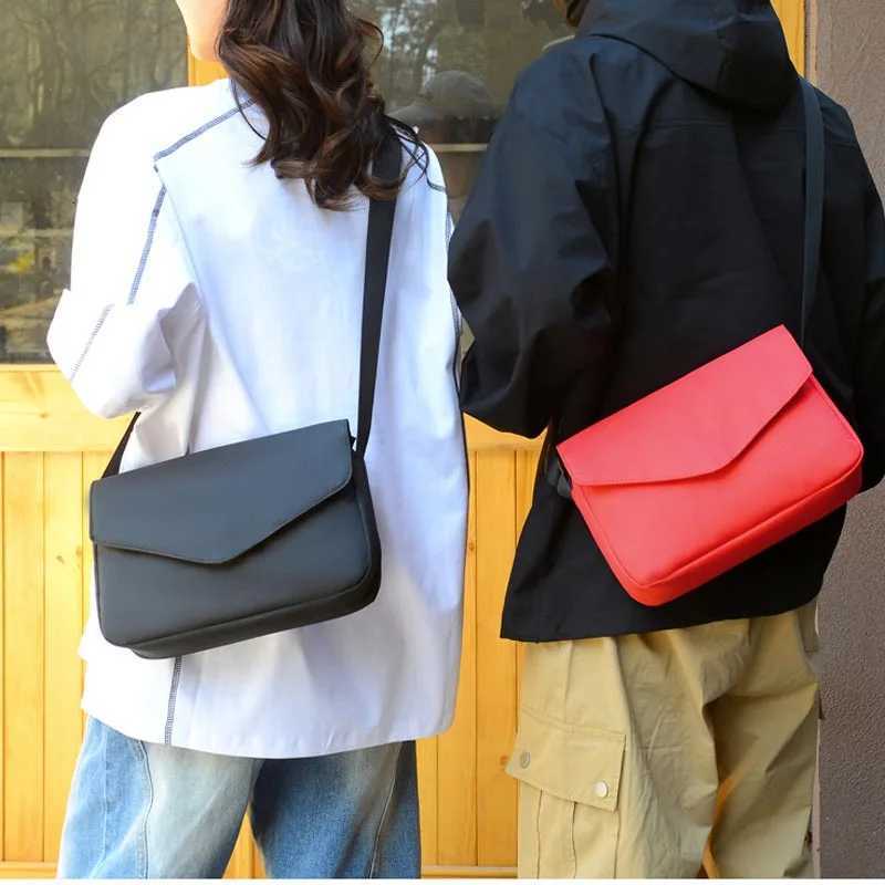 Single shoulder bag couple crossbody bag solid color casual single shoulder bag simple and fashionable cross bagT251007