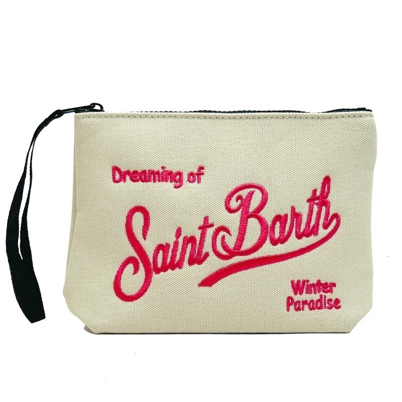 21cm16cm6cm Fashion Europe Italy womens Clutch Bag SB ST SAINT BARTH handbag zip canvas diving handbag 250930