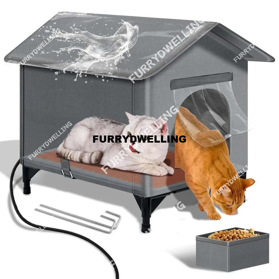 Height Raising Foot Outdoor Winter Rainproof Water Dwe74 Windproof Warm Nest Cat House