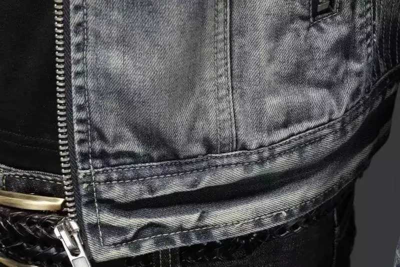 Men Denim Jackets Coats Zipper Coat Slim Fit Casual Solid Turn Down Collar Full Sleeve Regular Jacket Autumn Winter 2024 J251008