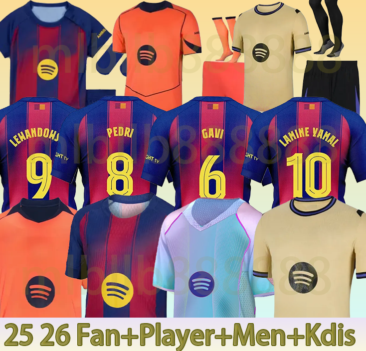 25 26 Soccer Jerseys #10 YAMAL jersey RAPHINHA PEDRI GAVI RASHFORD LEWANDOWSKI R.Araujo F. DE JONG GAVI KOUNDE barcalona25 26 jersey football shirt mens