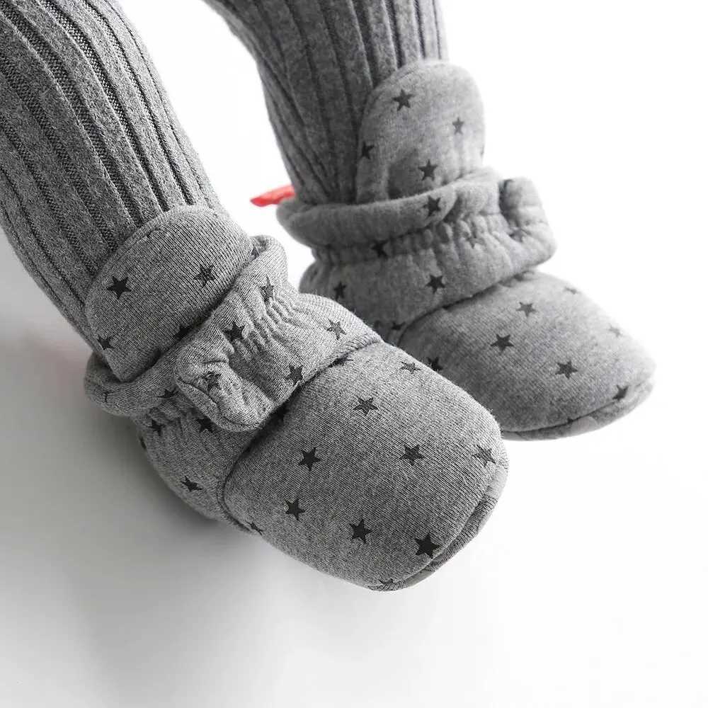 Meckior New Baby Shoes Star Toddler First Walkers Booties Cotton Comfort Soft Antislip Warm Infant Baby Boy Girl Shoes C251008