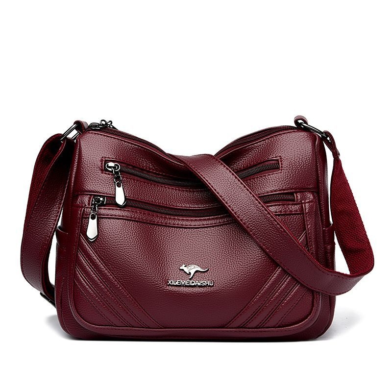 2025 new hot middle-aged mother women's bag shoulder bag new simple and fashionable crossbody bag Korean version trendy PU small square bag - view 8