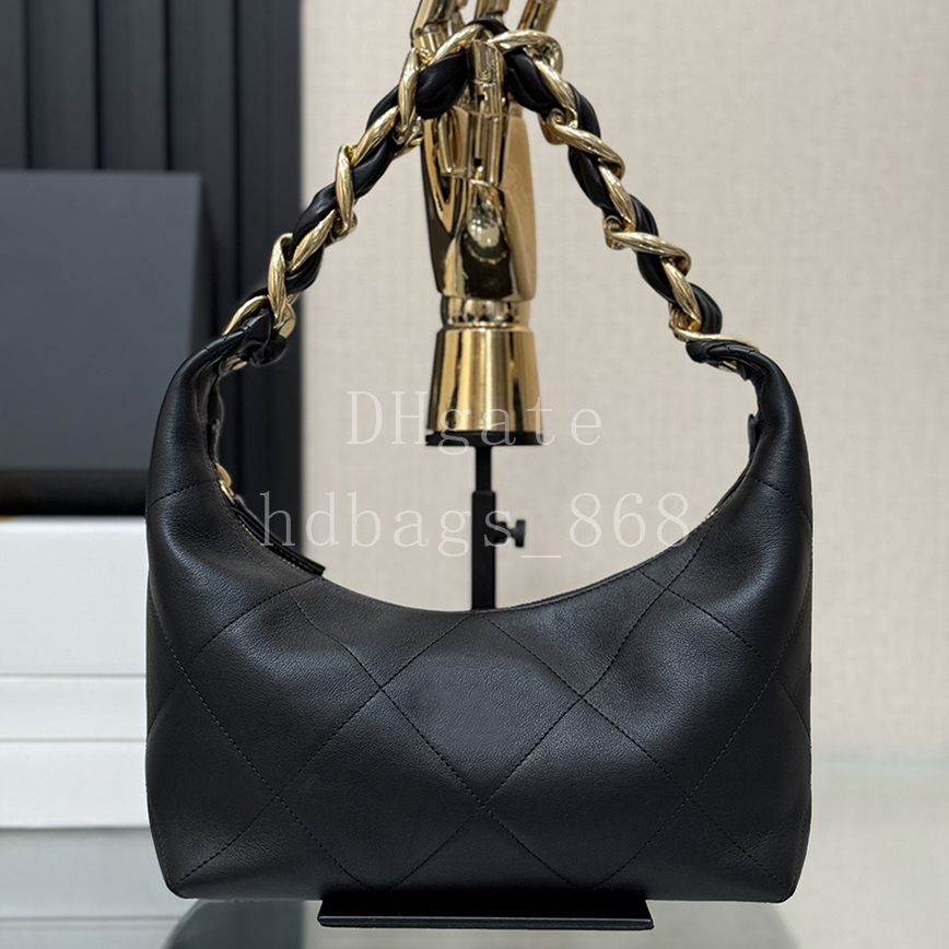 Mirror quality Luxury Calfskin leather Hobo Handbags Designer Shoulder Bag Fashion Chain bag Crossbody bags 28cm with Box C043