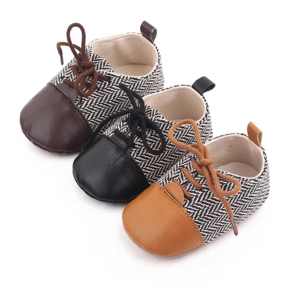 Spring and Autumn 2025 New Style Boys Baby Shoes with Front Laces Casual British Style Baby Shoes for Learning to Walk D2669 C251008
