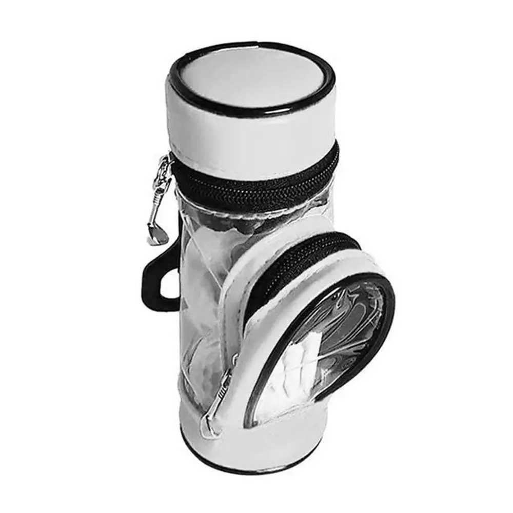 Portable Golf Ball Waist Pack Can Hold 3 Balls Mini Golf Ball Storage Bag PU Material with Swivel Waist Belt Clip J251008