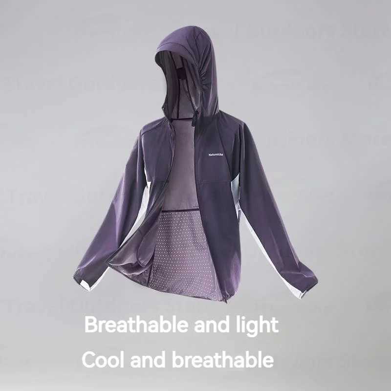 Naturehike Men Womens Jacket Sun Protection Windbreaker Camping Outdoor Rain Coat Quickdrying Portable Climbing Clothes Hooded J251008