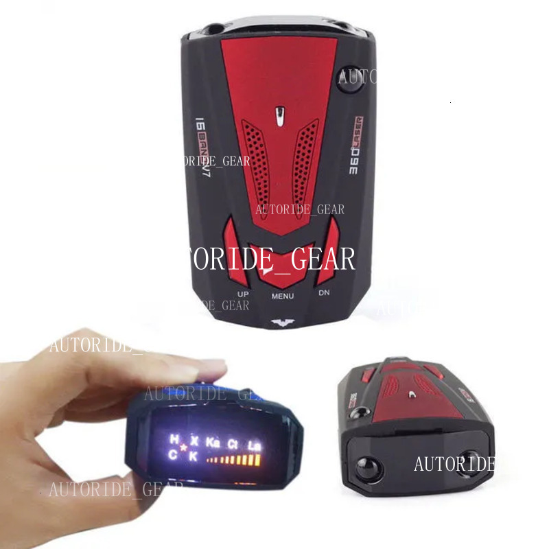 Car Radar Detector Tool English Russian Auto 360 Degree Vehicle V7 Speed Voice Alert Alarm Warning Utor28 16 Band LED Display