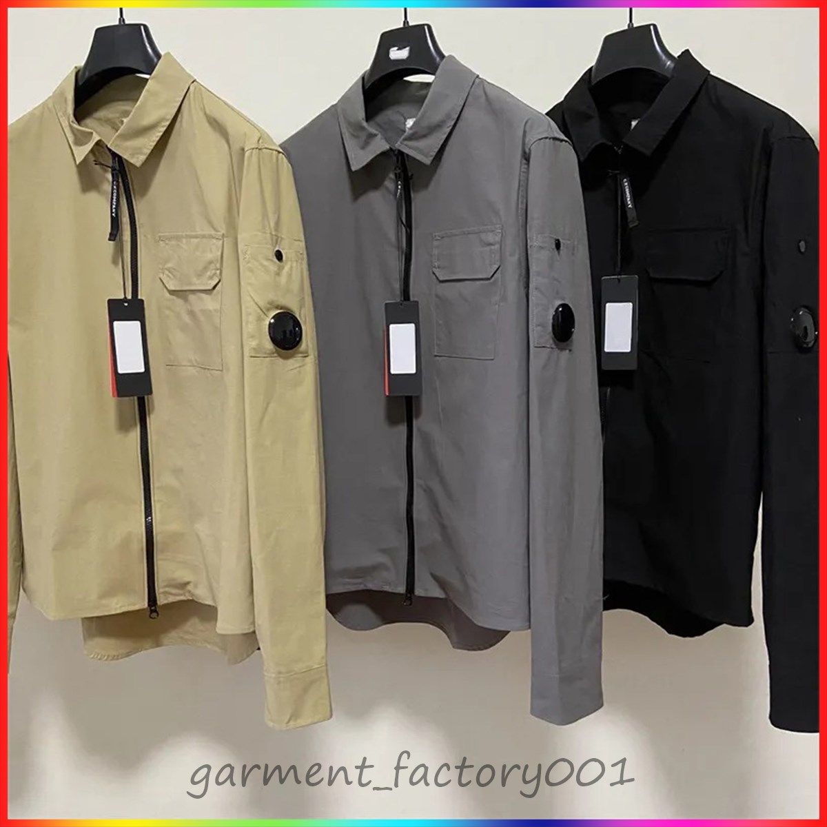 5A Mens Jacket Coat One Lens Lapel Shirt cpfm Jackets Garment Dyed Utility Overshirt Outdoor Men Cardigan Outerwear Clothe cpfm jacket M-XXL