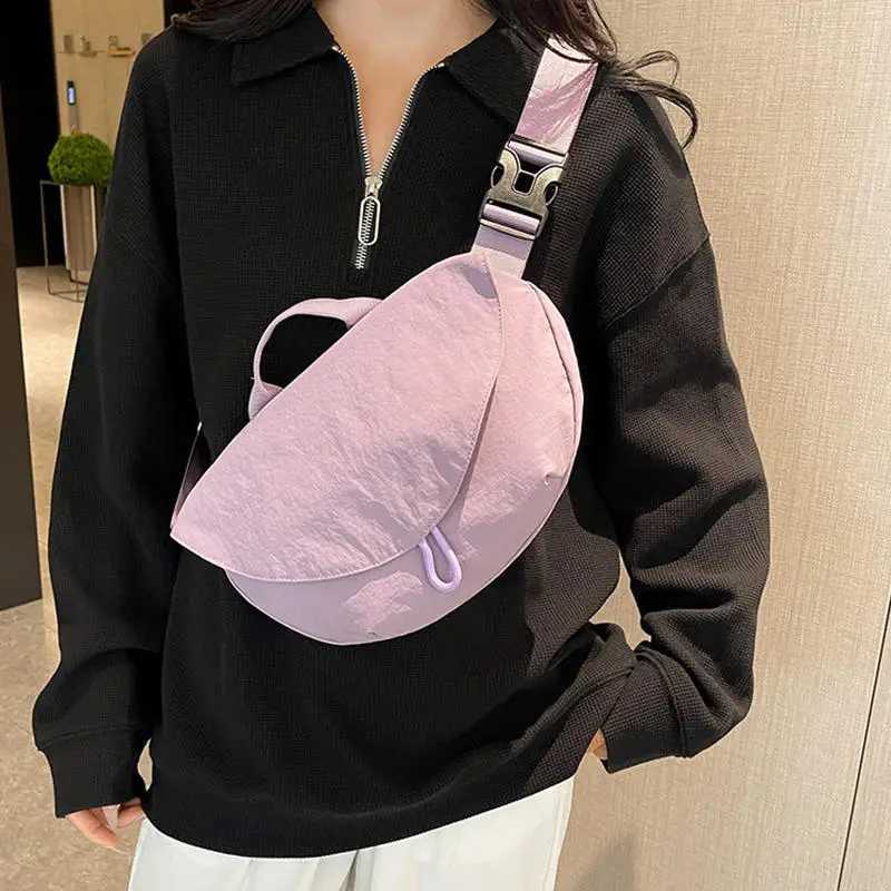 Bags Womens Fashion Dumpling Bags Commuting Solid Color Crossbody Bags Versatile Nylon Tote Student School Girls HandbagT251007
