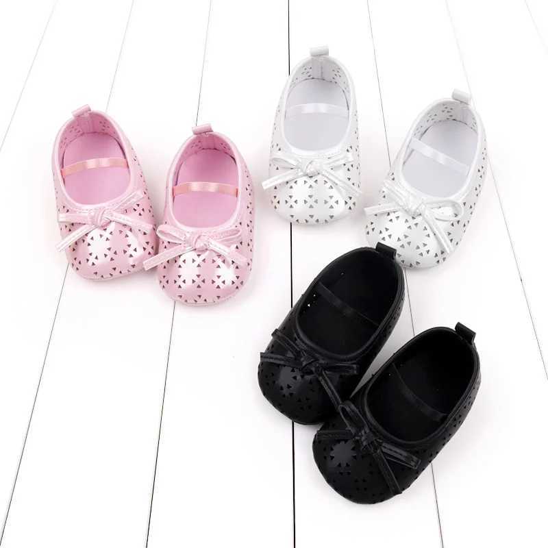 Spring and Autumn Style Princess Shoes Hollow and Breathable PU Leather Baby Walking Shoes Hollow Girls Baby Walking Shoes C251008
