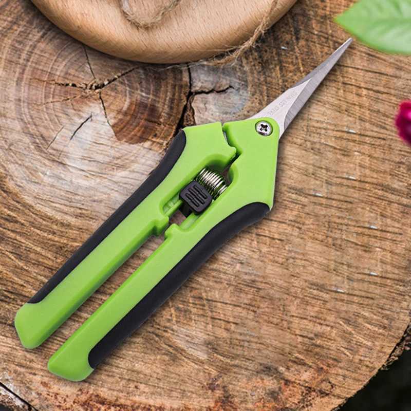 Garden Pruning Shears Orchard Picking Scissors Potted Trim Weed Branches Garden Flower Sharp Scissors Gardening Hand Tools J251121