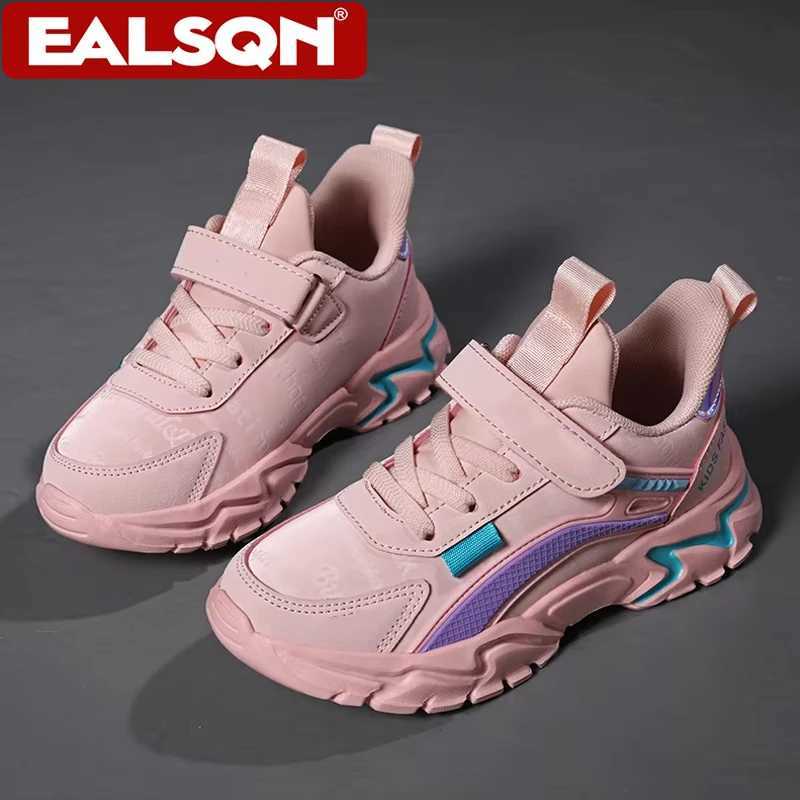 Children Sneakers Casual for Girls Pink Comfortable Leather Running Sports Kids Girl Flat Breathable Shoes C251008 XJ260303