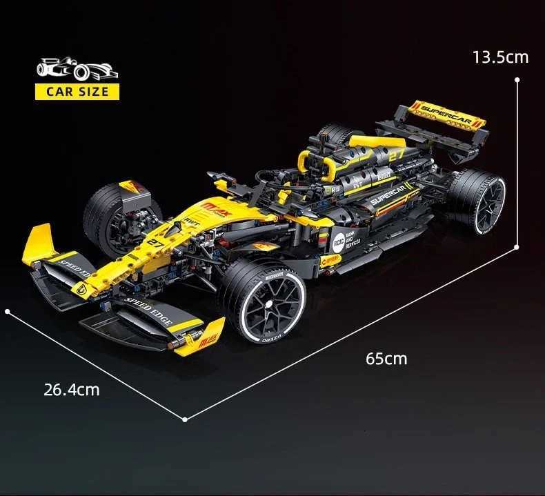 1650PCS Technical Famous F1 JKC7205 Formula City Speed Racing Car Building Blocks Vehicle Model MOC Assembly Bricks Toy For Kids Z251008