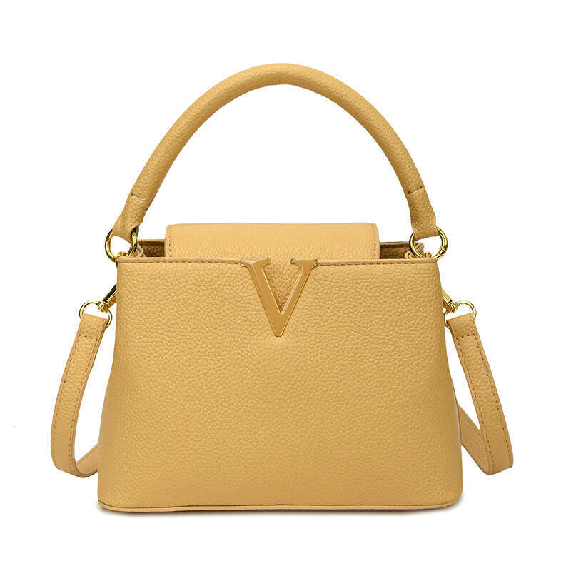 designer bag bag 2025 New Fashion Cross-Border Lychee Pattern Crossbody for Women Versatile Handbag Detachable Strap Single Shoulder Bag e11