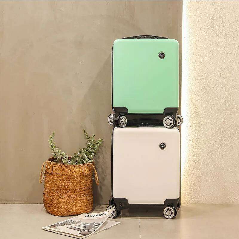 New Youth 14/16 inch Fashion Version Boarding Suitcase Female Board the Plane Multi-size Small Lightweight Rod Box Male 123