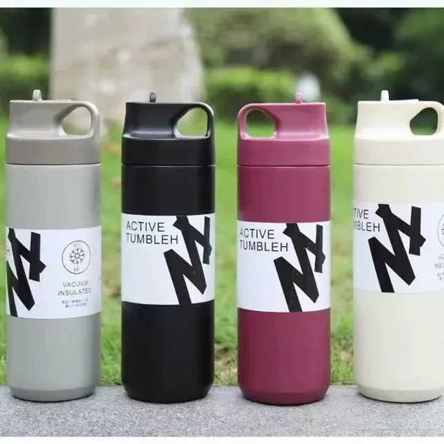 550ML Thermos Bottle Portable Tumbler Vacuum Flasks Stainless Steel Insulated Cup Outdoor Sports Water Bottle Travel Thermal Mug C251008