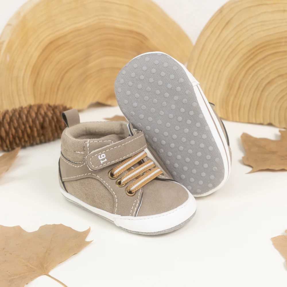 2025 New Baby Canvas Shoes 6 Colors Patchwork Breathable Baby Toddler Shoes Spring and Autumn Comfortable Hightop First Walkers C251008