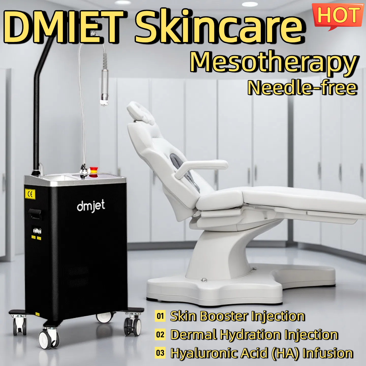 Hot DMjet Jet Peel Hydration Dermal Hydration Injection Skin Booster Injection HydraFacial Mesotherapy Skin Nutrient Infusion Needle-Free Hydrafacial 