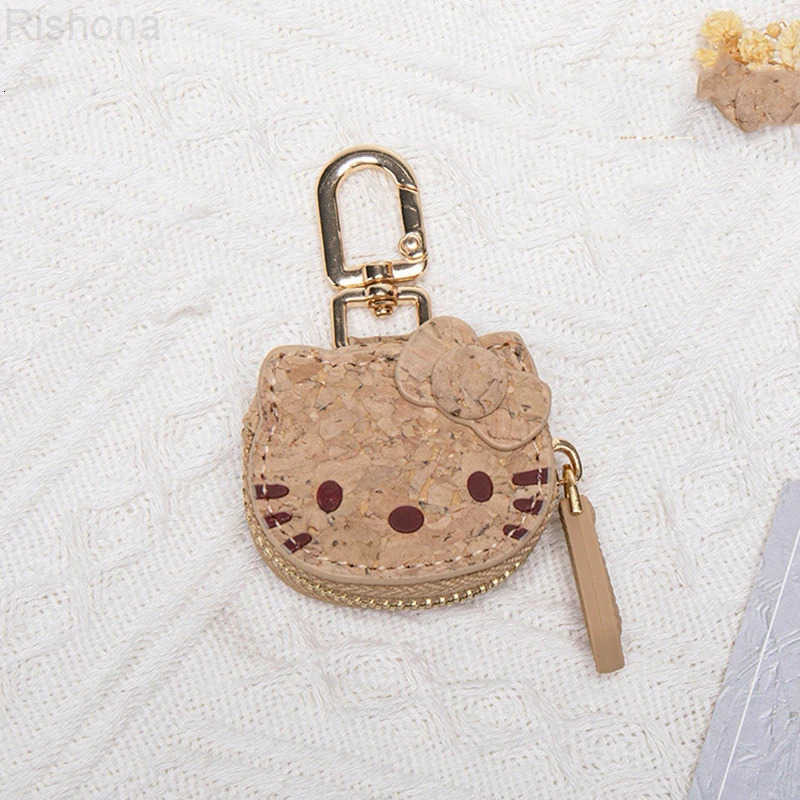 Sanrio Sanrios Coin Wallet Case Anime Action Figure Hellokittys Coin Bag Cute Small Zipper Mini Girls Key Bag Decor Bag Charm Supplies H251201