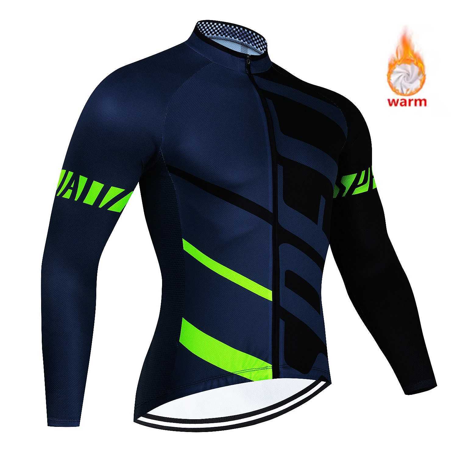 WinterCycling Jacket Mens Long Sleeve Bike Thermal Fleece Clothing Chaqueta De Ciclismo Hombre Road Bike Motorcyclist Clothing J251008